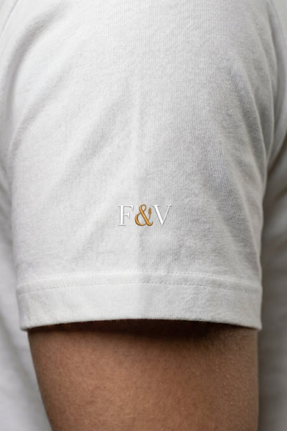 Camiseta de Autor corte oversize: Arquitectura de volumen - Bordado de ancla