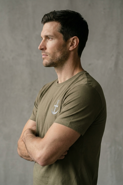 Camiseta de Autor corte regular: El estándar esencial - Bordado de ancla