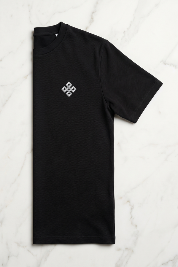 Camiseta de Autor corte regular: El estándar esencial - Bordado de cruz cuadrada